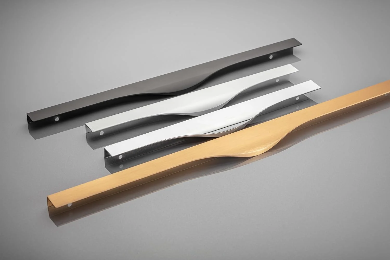 دستگیره مبلمان پیکادو GTV، دستگیره پروفیل لبه آلومینیومی، اتصالات مدرن مبلمان، دستگیره مینیمالیستی برای کابینت، کمد، آشپزخانه، شامل پیچ های نصب، طول های مختلف