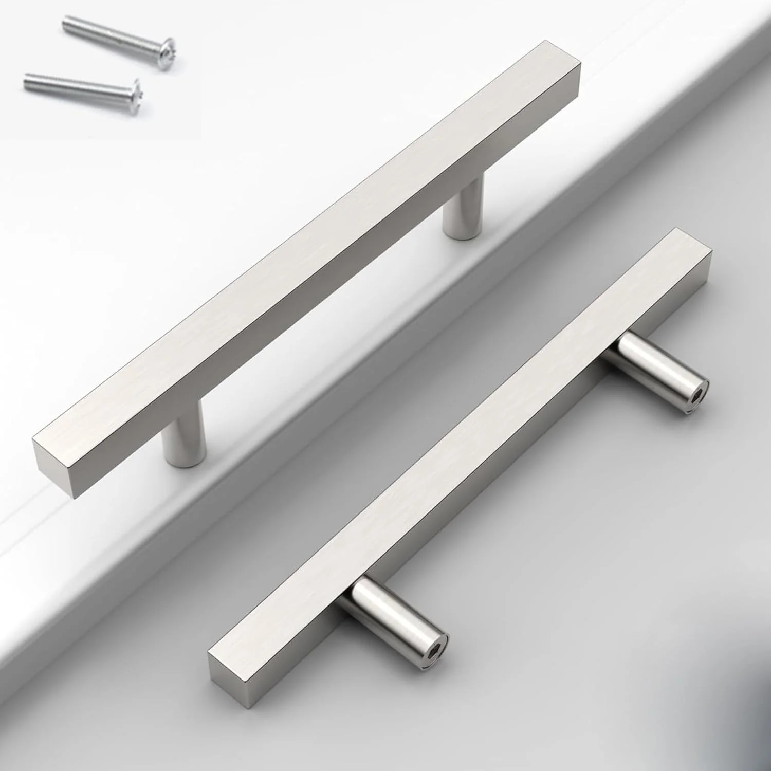 دستگیره کابینت آشپزخانه NALACAL، استیل ضد زنگ، نیکل ساتن برس خورده، 96 میلی متر، 6 عددی، مناسب برای کمد، کشو و کمد لباس دستگیره کابینت آشپزخانه NALACAL، استیل ضد زنگ، نیکل ساتن برس خورده، 96 میلی متر، 6 عددی، مناسب برای کمد، کشو و کمد لباس