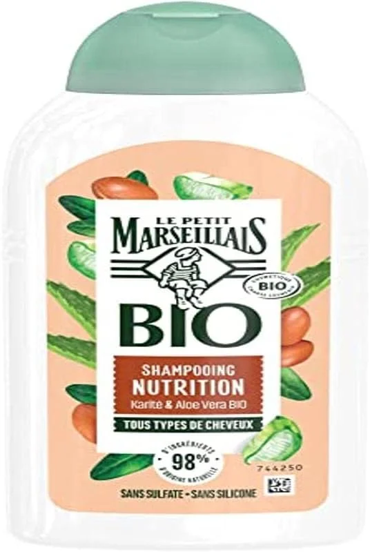 شامپو تغذیه کننده ارگانیک Le Petit Marseillais Bio آلوئه ورا و کاریته موهای خشک 1 عدد 250 میلی لیتر