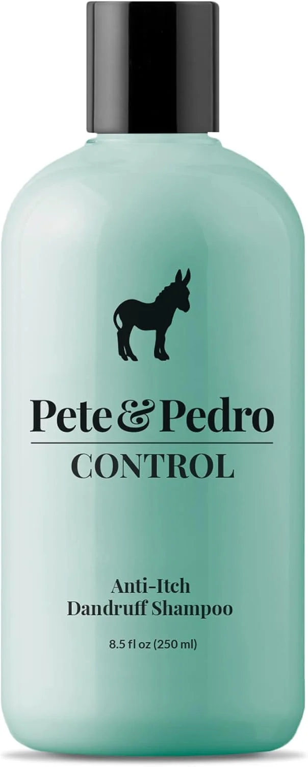 شامپو ضد شوره و ضد خارش فوق العاده قوی پیت اند پدرو کنترل برای آقایان و بانوان | درمان دارویی، قطران زغال سنگ، نعناع فلفلی، روغن درخت چای برای پوسته های خشک و خارش پوست سر | محصول معرفی شده در Shark Tank، ۲۳۶ میلی لیتر