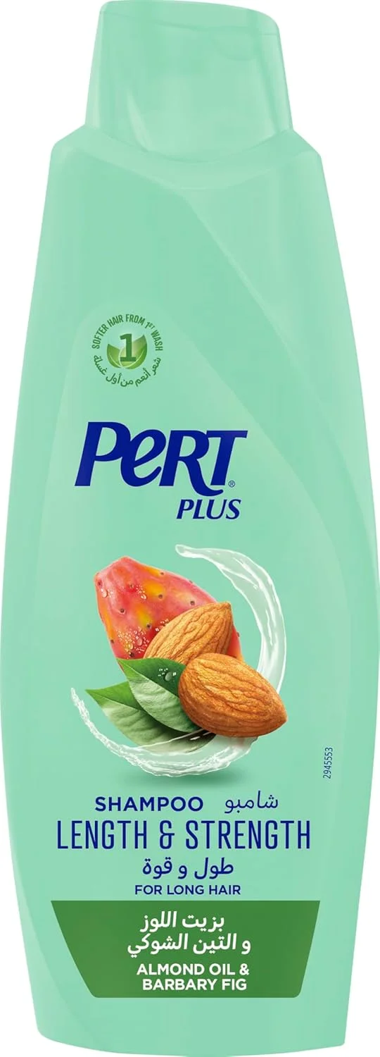 شامپو تقویت کننده و افزایش دهنده طول مو پرت پلاس با روغن بادام 600 میلی لیتر