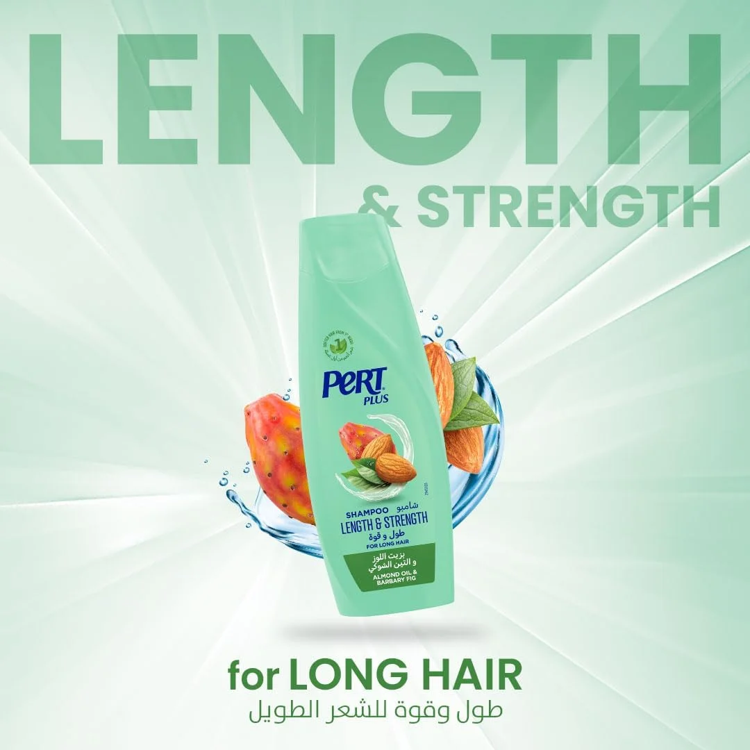 شامپو تقویت کننده و بلند کننده مو پرت پلاس حاوی روغن بادام 400 میلی لیتر