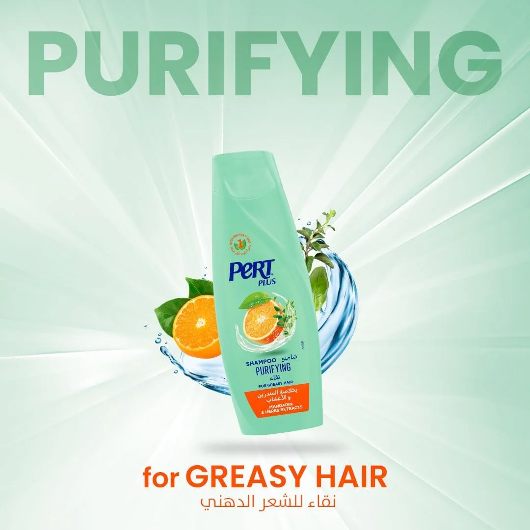 شامپو پاک کننده موهای چرب Pert Plus با عصاره نارنگی 400 میلی لیتر