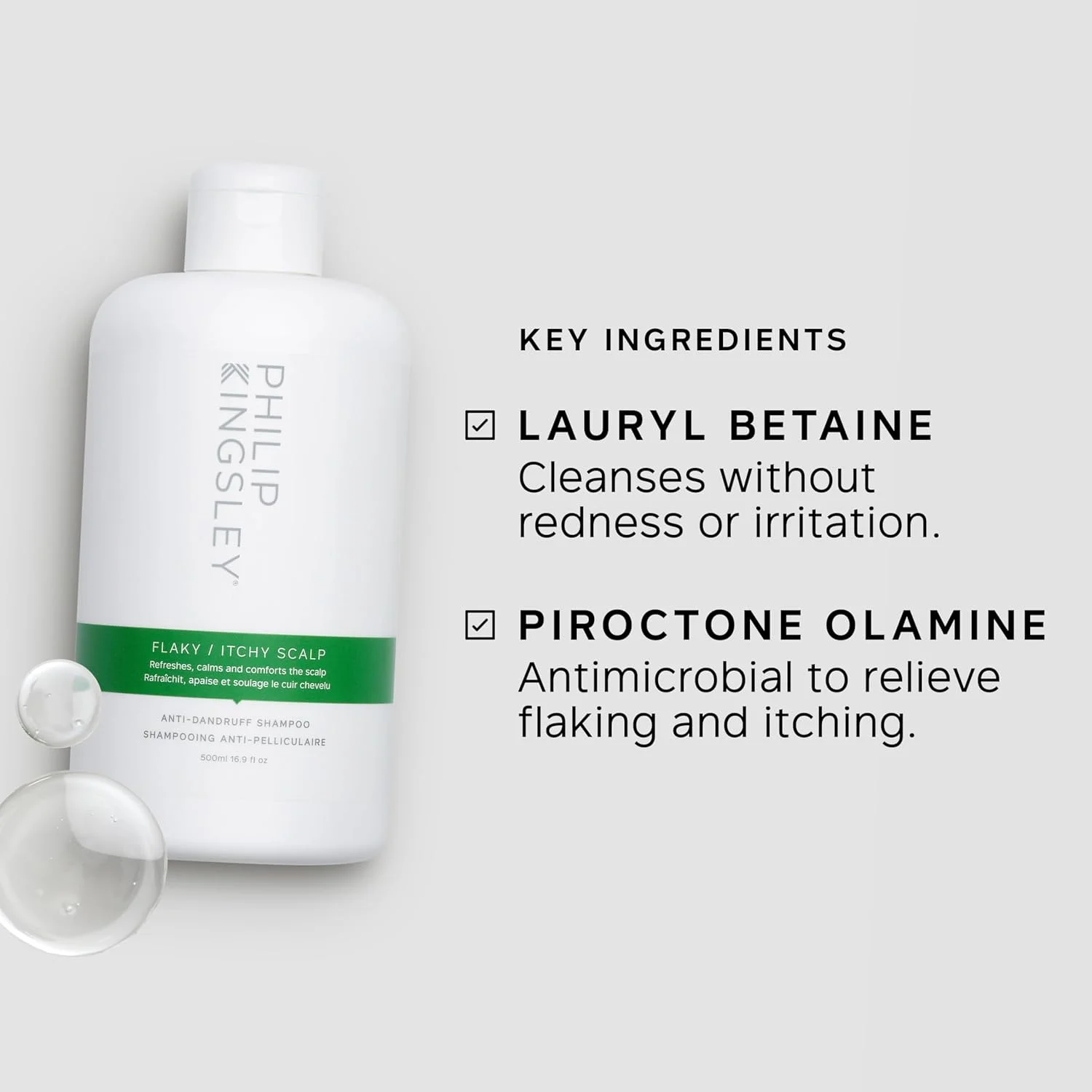 شامپو ضد شوره و خارش سر فیلیپ کینگزلی 500 میلی لیتر