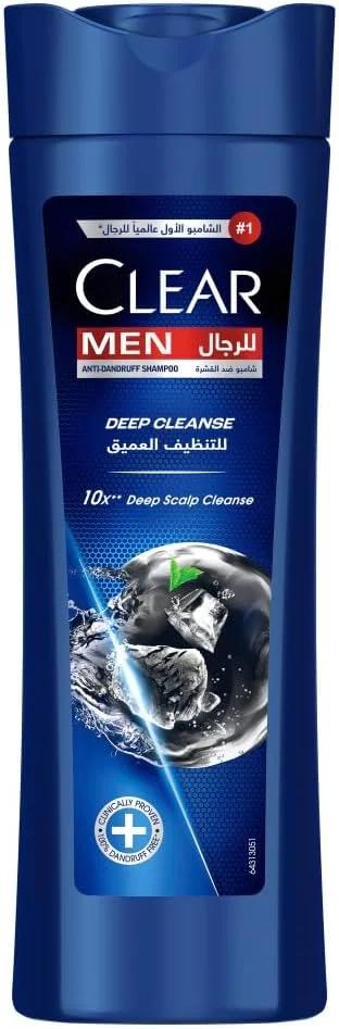 شامپو کلیر مردانه، شامپو ضد شوره، پاک کننده عمیق، پاک کننده عمیق پوست سر 10 برابر**، 400 میلی لیتر