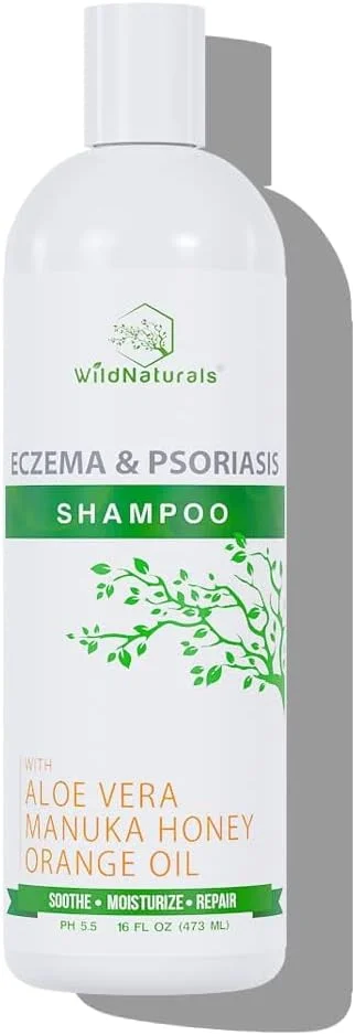 شامپو پسوریازیس نچرالز وایلد برای مراقبت و تسکین پوست سر - شامپو ضد شوره آبرسان برای پوست سر خشک و خارش دار - شامپو اگزما ملایم برای پوست حساس