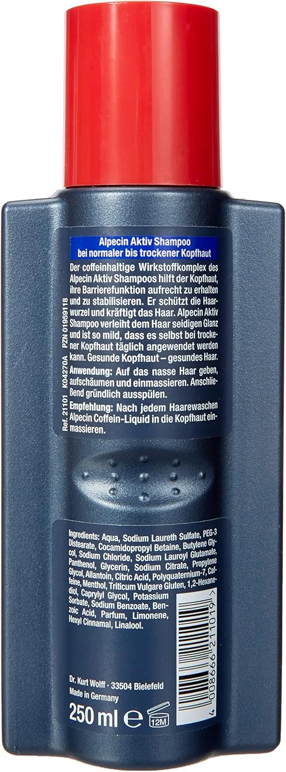 شامپو فعال آلپسین 21101 مناسب موهای معمولی (250 میلی لیتر)