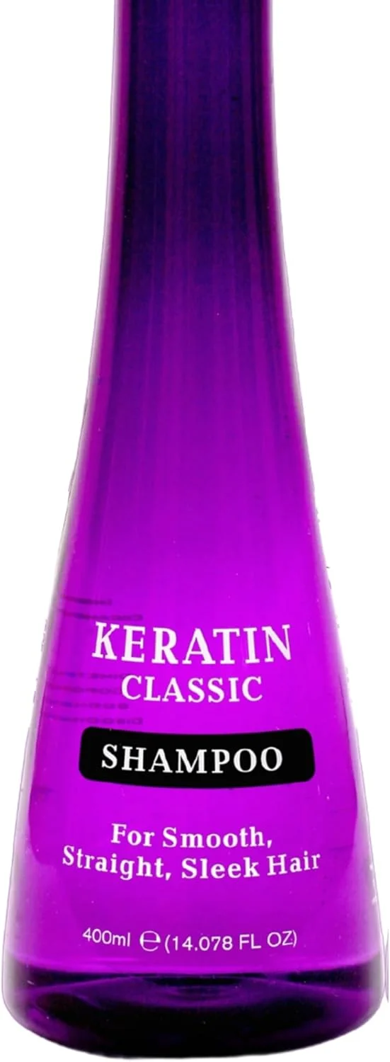 شامپو مو کراتین کلاسیک Xpel Marketing برای موهای خشک و وز، حاوی کراتین برای موهای صاف، لخت و براق - 400 میلی لیتر - مناسب برای انواع مو