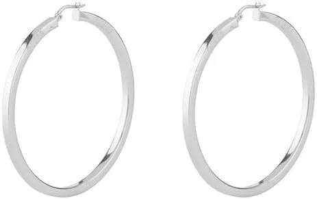 گوشواره حلقه ای زنانه گس مدل JUBE04199JWRH نقره ای