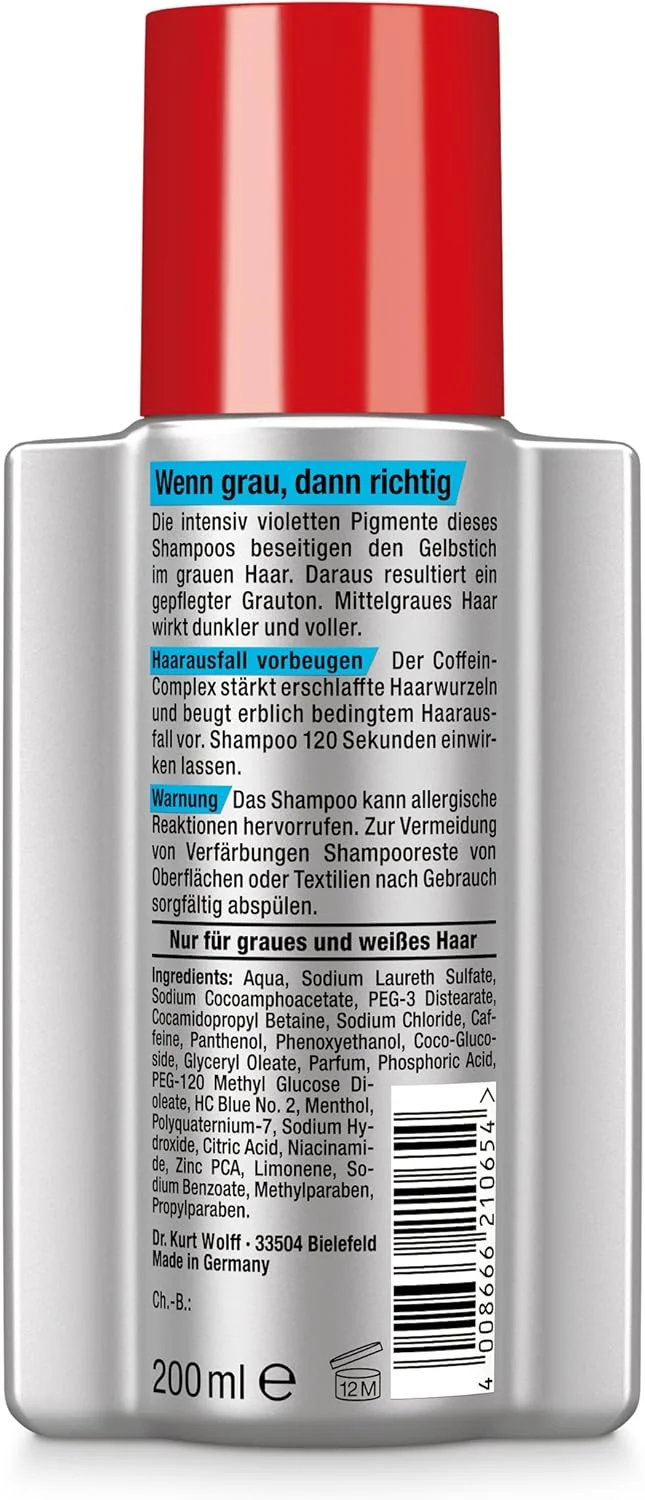 شامپو آلپسین پاور گری حاوی رنگدانه های بنفش قوی است که با هر بار شستشو، ته رنگ زرد را خنثی می کند. نتیجه: سایه خاکستری فوق العاده. موهای خاکستری متوسط حتی تیره تر و پرتر به نظر می رسند. همچنین، شامپو پاور گری آلپسین حاوی یک کمپلکس کافئین قوی است. هنگامی که هر روز موهای خود را می شویید، ریشه موهای خسته را فعال می کند، رشد مو را تقویت می کند و از ریزش موی ارثی به سادگی در طول شستشوی روزانه مو جلوگیری می کند. شامپو آلپسین پاور گری فقط برای موهای خاکستری و سفید مناسب است. شامپو آلپسین پاور گری برای استفاده روزانه روی موهای خاکستری ایده آل است. شامپو آلپسین پاور گری حاوی رنگدانه های بنفش قوی است که با هر بار شستشو، ته رنگ زرد را خنثی می کند. نتیجه: سایه خاکستری فوق العاده. موهای خاکستری متوسط حتی تیره تر و پرتر به نظر می رسند. همچنین، شامپو پاور گری آلپسین حاوی یک کمپلکس کافئین قوی است. هنگامی که هر روز موهای خود را می شویید، ریشه موهای خسته را فعال می کند، رشد مو را تقویت می کند و از ریزش موی ارثی به سادگی در طول شستشوی روزانه مو جلوگیری می کند. شامپو آلپسین پاور گری فقط برای موهای خاکستری و سفید مناسب است. شامپو آلپسین پاور گری برای استفاده روزانه روی موهای خاکستری ایده آل است.