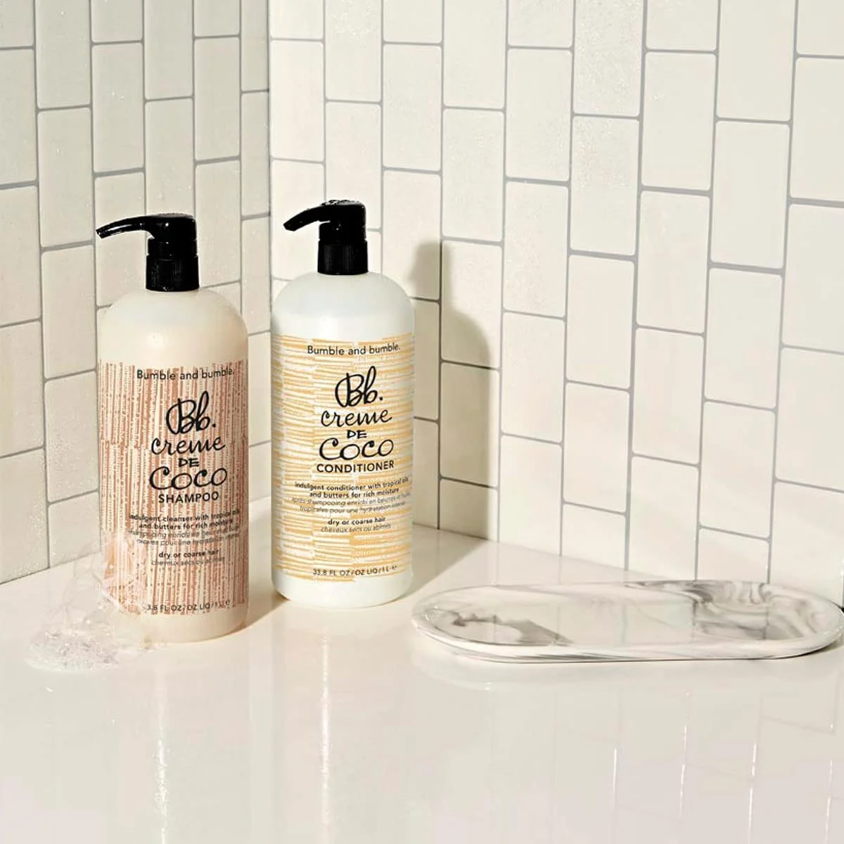 شامپو کرم نارگیل بامبل اند بامبل مناسب موهای خشک یا زبر ۱۰۰۰ میلی لیتر