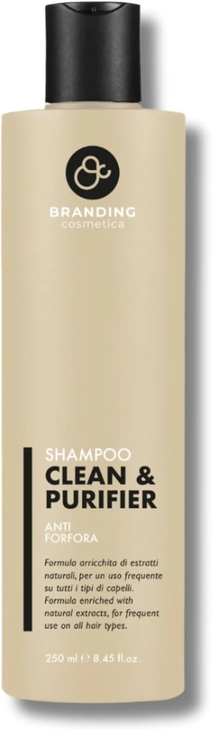 شامپو پاک کننده و تصفیه کننده موهای چرب و معمولی برندینگ کازمتیکا، ارگانیک، وگان، تنظیم کننده چربی، ضد شوره، 250 میلی لیتر شامپو پاک کننده و تصفیه کننده موهای چرب و معمولی برندینگ کازمتیکا، ارگانیک، وگان، تنظیم کننده چربی، ضد شوره، 250 میلی لیتر