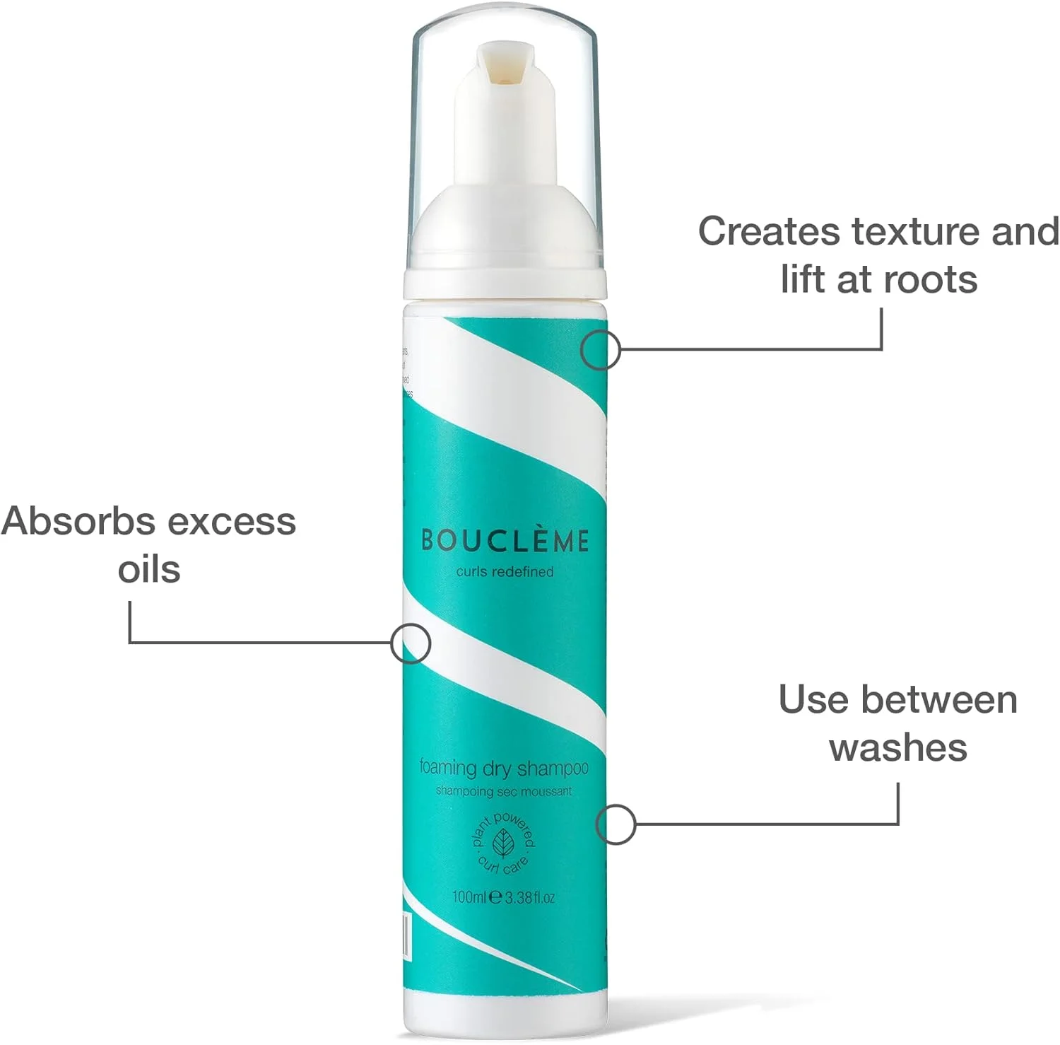 شامپو خشک فومینگ بوکله، محلول بدون نیاز به آبکشی، بدون الکل، 97% گیاهی و وگان، 100 میلی لیتر شامپو خشک فومینگ بوکله، محلول بدون نیاز به آبکشی، بدون الکل، 97% گیاهی و وگان، 100 میلی لیتر