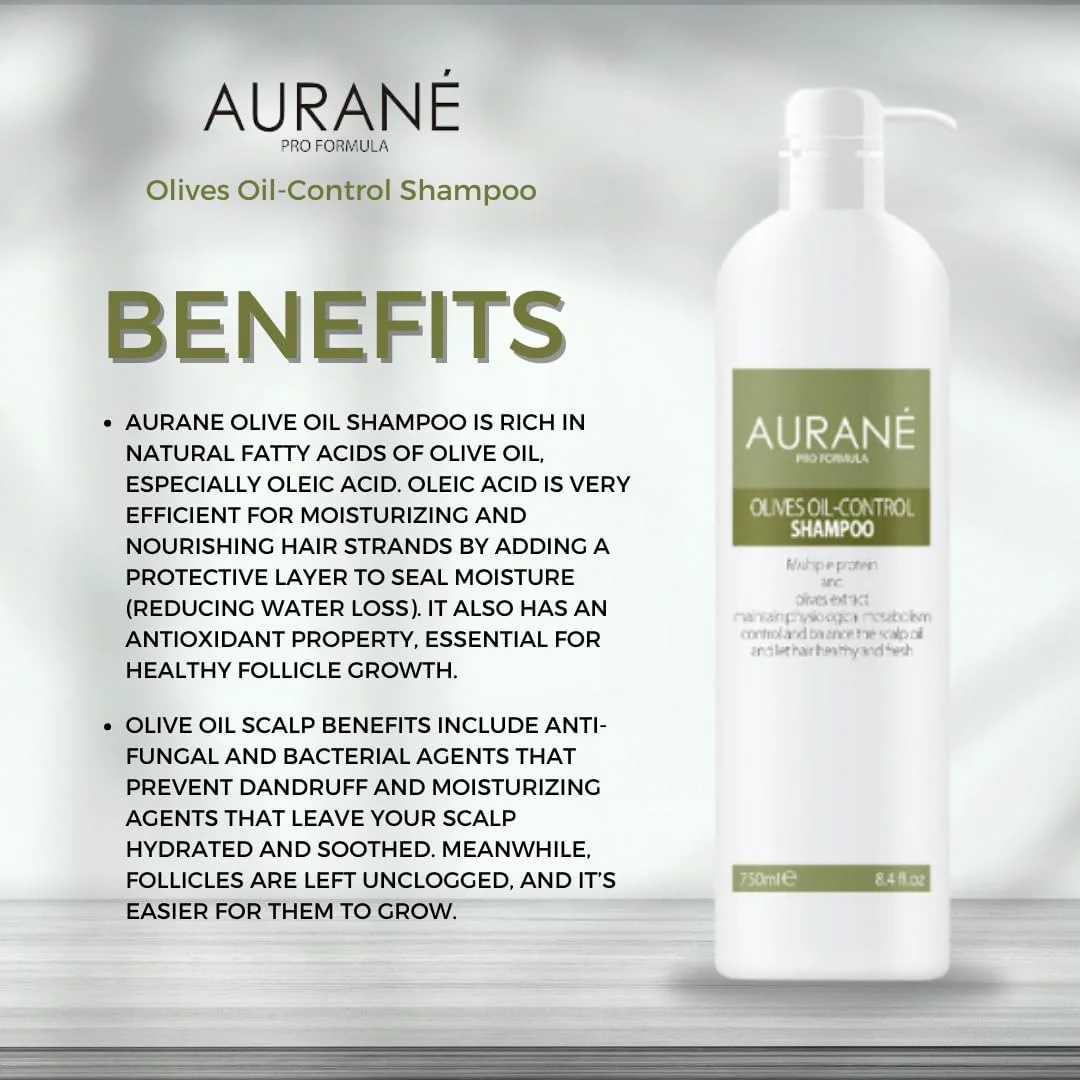 شامپو کنترل چربی موی سر حاوی روغن زیتون اورین پرو 750 میلی لیتر - مراقبت حرفه ای از مو برای کنترل چربی - فرمول متعادل کننده و تصفیه کننده - پاک کننده و طراوت بخش پوست سر - کمک به کاهش چربی اضافی - تغذیه و تقویت مو