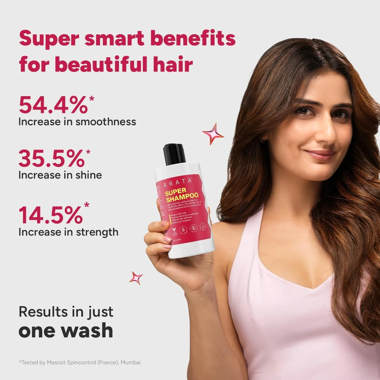 شامپو فوق العاده 5 در 1 احیا کننده و ضد ریزش موی طبیعی آراتا حاوی روغن پیاز، برینگراج، سرکه سیب، روغن آرگان و آلوئه ورا برای زنان و مردان (شامپو)