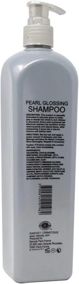 شامپو براق کننده مرواریدی حرفه ای آنجل پاریس، مناسب موهای سفید، خاکستری یا بلوند، 490 میلی لیتر