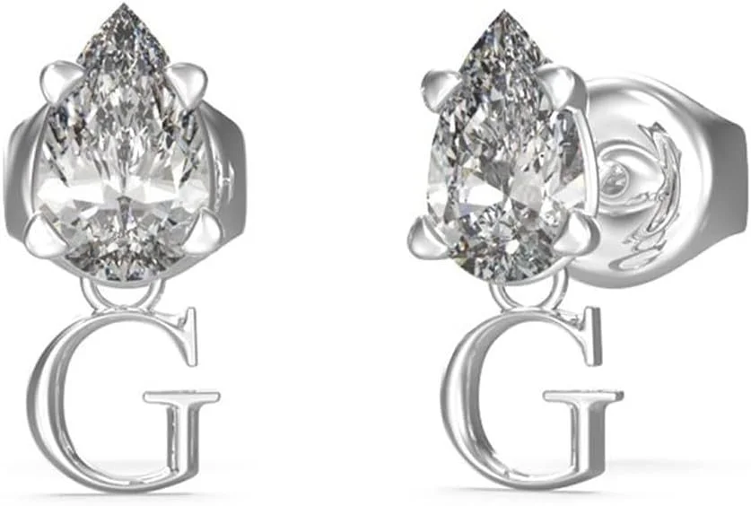 گوشواره های استیل زنانه گس مدل LADY G با لوگو و آویز شفاف، آگوست 2022 گوشواره های استیل زنانه گس مدل LADY G با لوگو و آویز شفاف، آگوست 2022