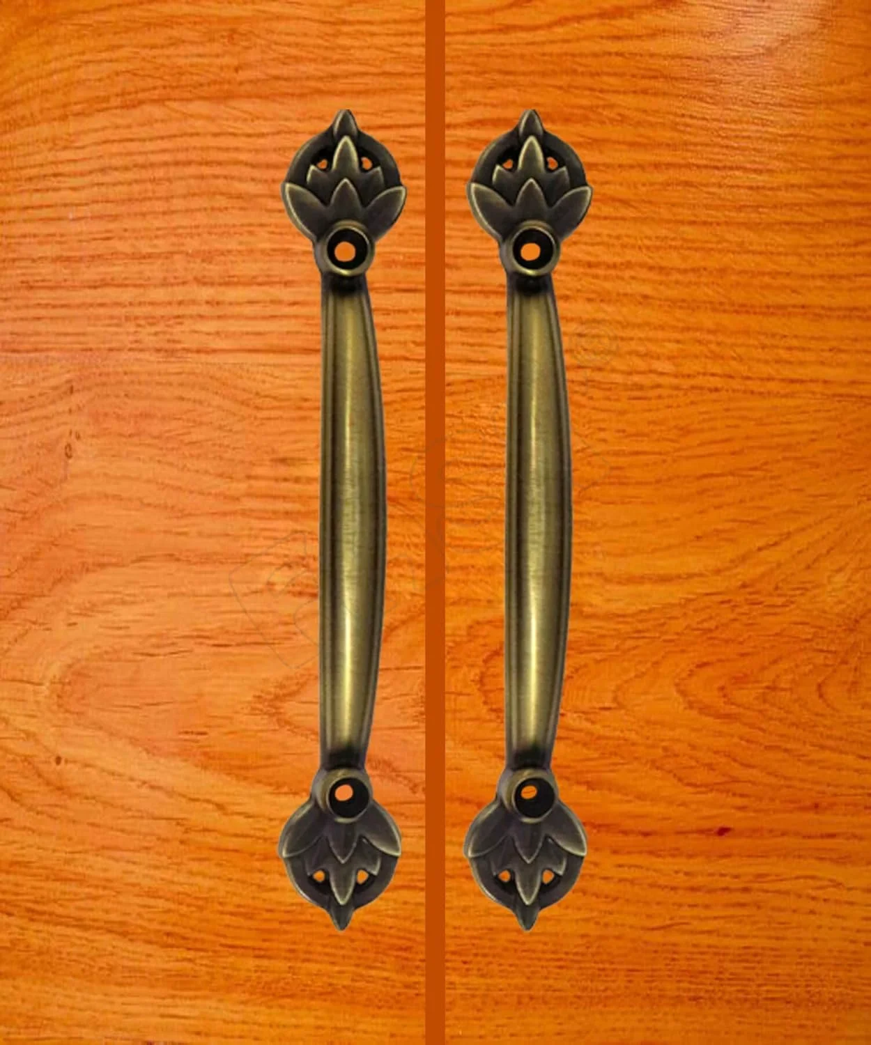 دستگیره کابینت برنجی عتیقه مدل FAST CP05 برای درب و پنجره (قهوه ای، 4 اینچ، 2 عدد)