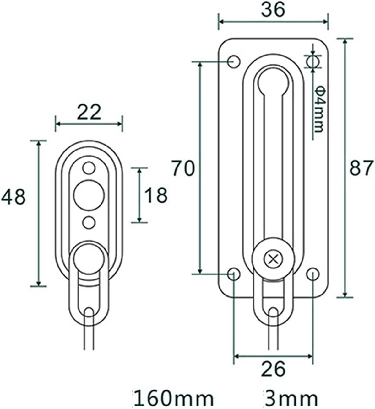 قفل زنجیری YYVVBBF، قفل درب 2 عددی، قفل کروم اندود ضد آلودگی، زنجیر ایمنی، محدود کننده ایمنی هتل و دفتر، قفل کابینت، سخت افزار تزئینی.
