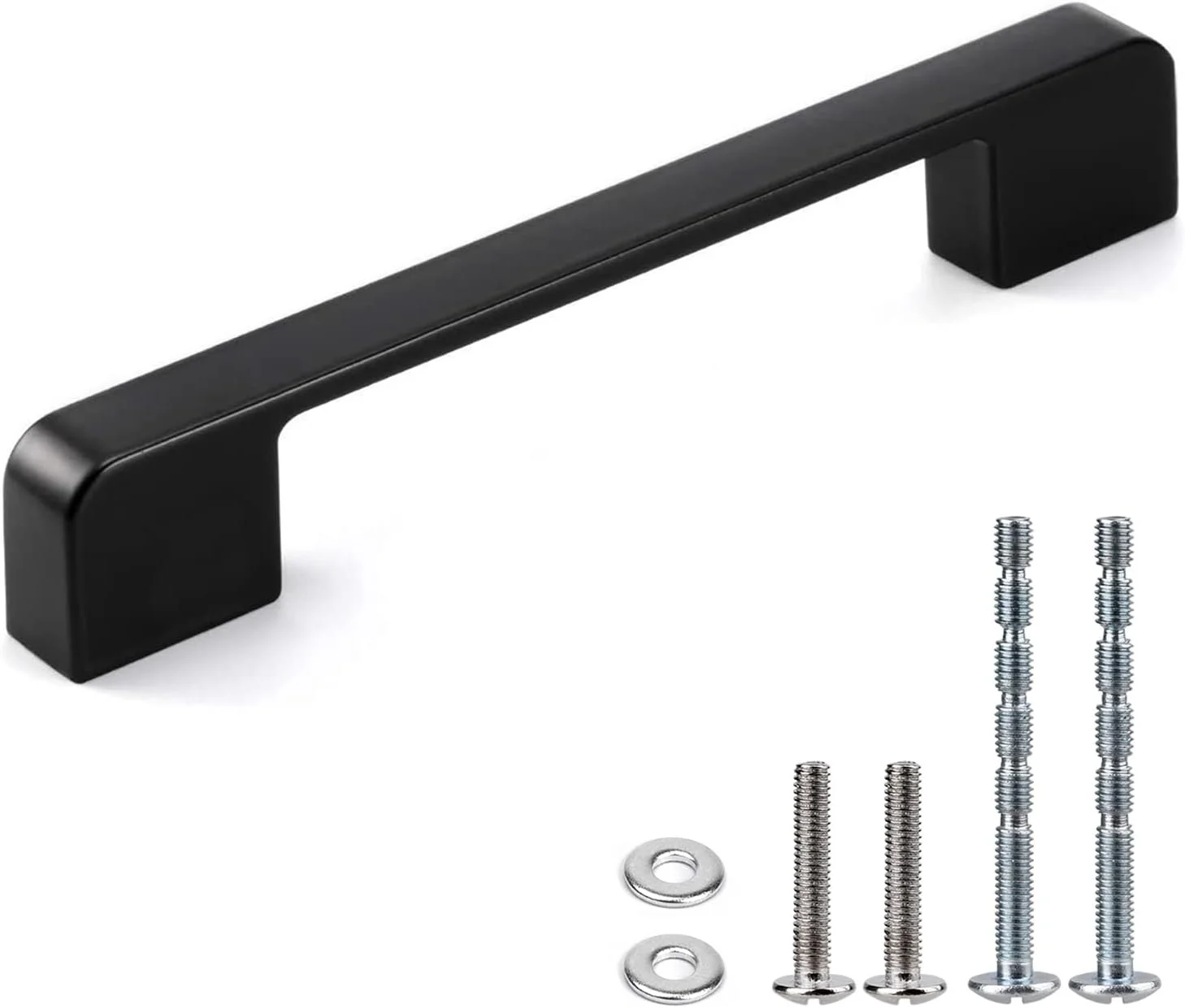 ویوربرد 10 عدد دستگیره مشکی کشو آلیاژ آلومینیوم کابینت آشپزخانه 128 میلی متر (5 اینچ) دستگیره کابینت کشو مناسب برای اتاق خواب، اتاق نشیمن، توالت، مبلمان درب