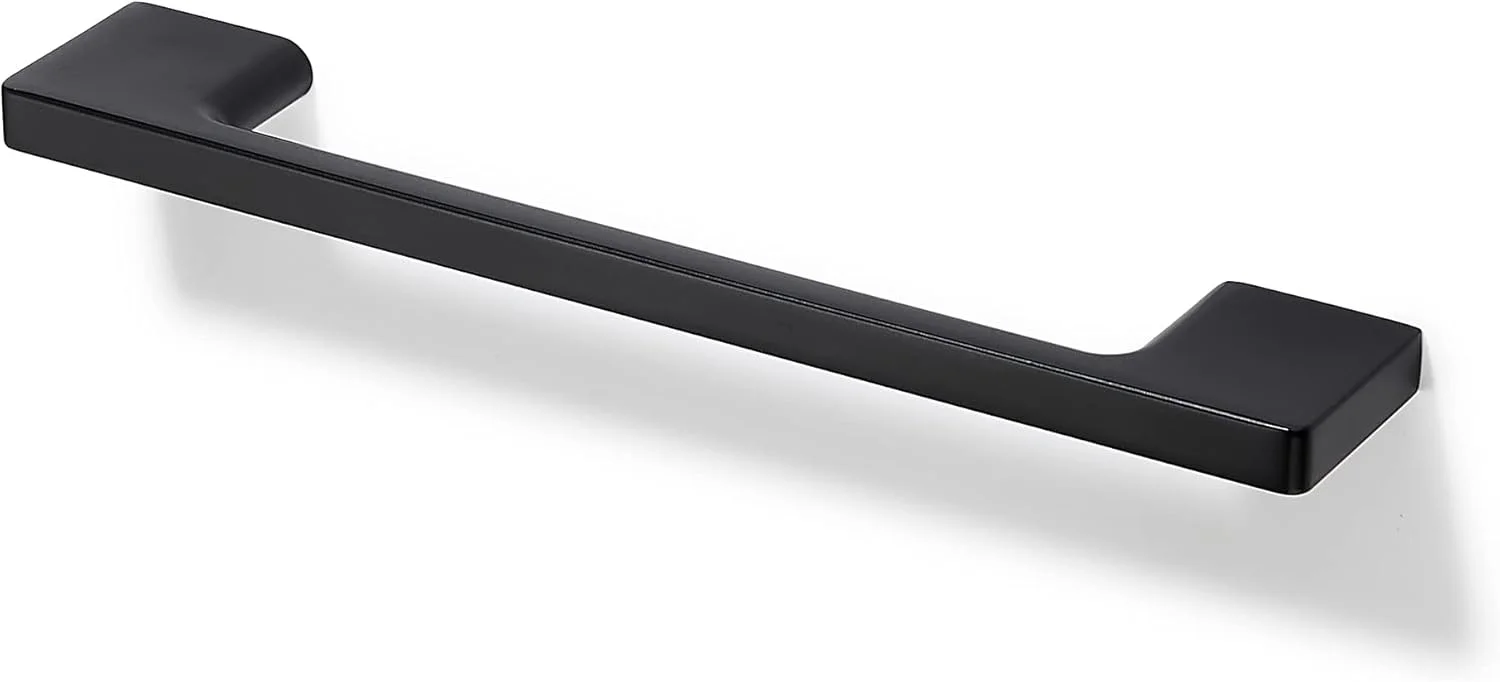 دستگیره کابینت کلاسیک TUNNY بسته 10 عددی - فاصله پیچ 160 میلی متر / 6.3 اینچ دستگیره سخت افزاری مبلمان مشکی مات برای کشو کابینت آشپزخانه و اتاق خواب