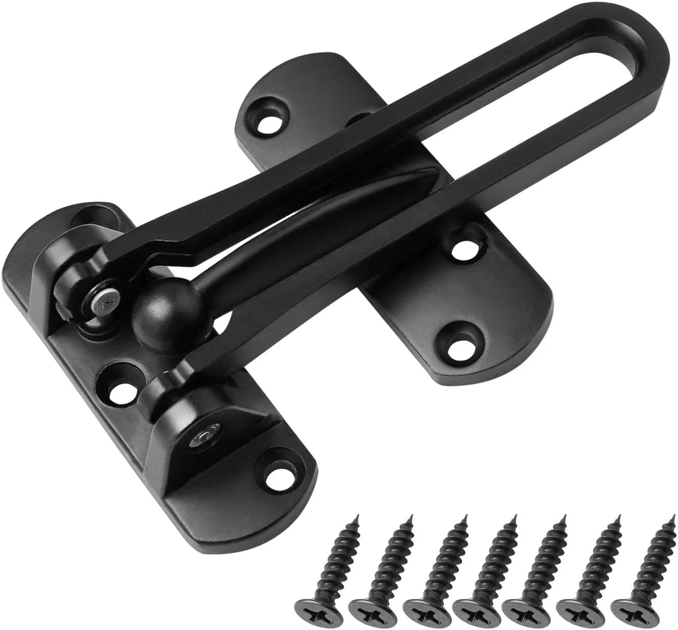 قفل تقویت درب AXIYIBZI، قفل میله ای چرخشی برای امنیت خانه، قفل درب ورودی برای کودکان، آلیاژ آلومینیوم ضخیم و جامد قفل تقویت درب AXIYIBZI، قفل میله ای چرخشی برای امنیت خانه، قفل درب ورودی برای کودکان، آلیاژ آلومینیوم ضخیم و جامد