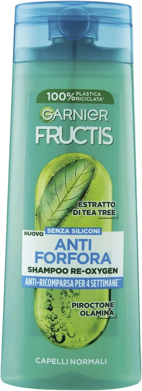 شامپو ضد شوره موی نرمال Garnier Fructis، مرطوب کننده و پاک کننده با عصاره درخت چای، Reoxygen، ۲۵۰ میلی لیتر