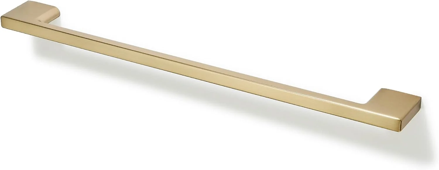 دستگیره کابینت کلاسیک TUNNY بسته 10 عددی - فاصله پیچ 76 میلی متر دستگیره سخت افزاری مبلمان مشکی مات برای کشو کابینت آشپزخانه کابینت اتاق خواب (طلایی شامپاین، مرکز سوراخ 256 میلی متر)