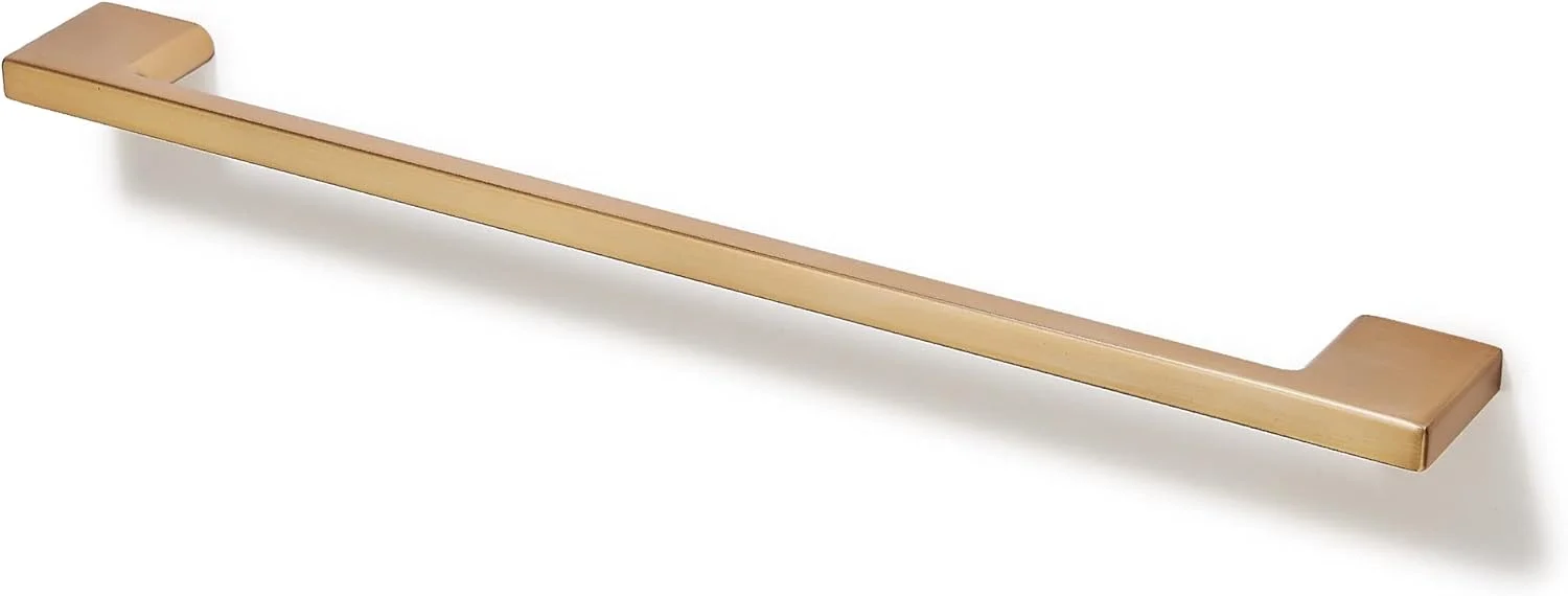 دستگیره کابینت کلاسیک تونی، بسته 5 عددی - فاصله پیچ 256 میلی متر، سخت افزار مبلمان برس خورده شامپاین مات برای کشو کابینت آشپزخانه و اتاق خواب