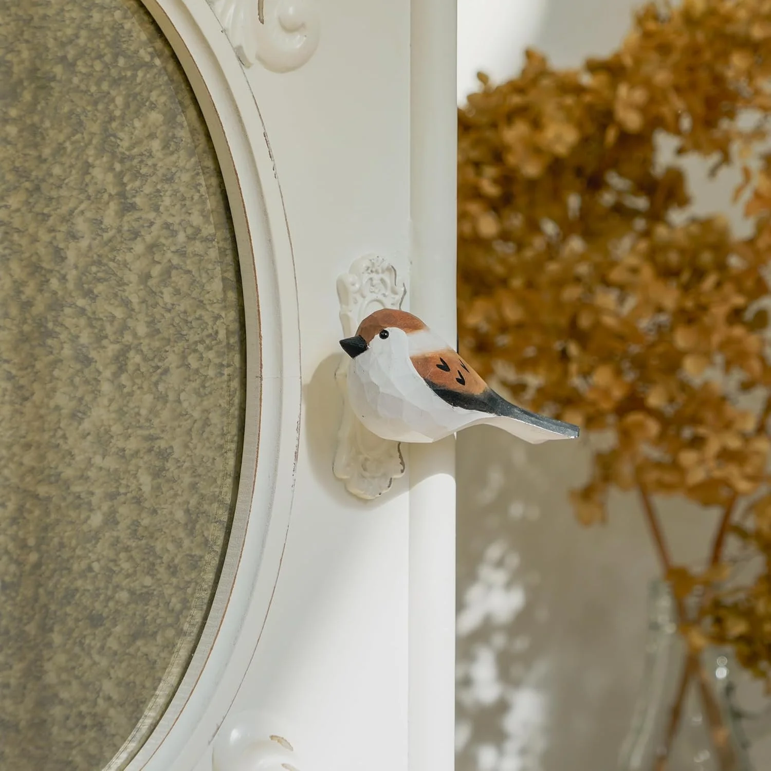 ست 3 عددی دستگیره کابینت طرح پرنده چوبی SOFFEE DESIGN، دستگیره تزئینی برای درب/کابینت/کشو، چند رنگ زنده سه بعدی طرح پرنده، دکوراسیون منزل