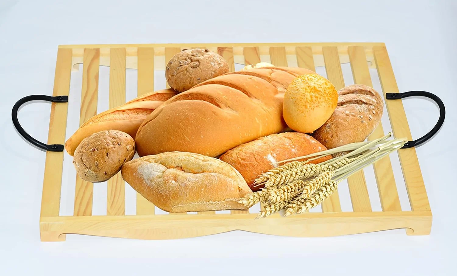 دستگیره سینی سرو SHUNTU - دستگیره های فلزی مشکی برای کابینت آشپزخانه، کمد، کشو، جعبه چوبی و دستگیره مبلمان / دستگیره تخته برش برای آشپزخانه، بسته 4 عددی