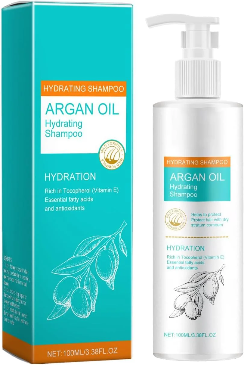 شامپو آبرسان روغن آرگان مراکشی، شامپو مرطوب کننده و حجم دهنده برای انواع مو، تغذیه کننده و صاف کننده موهای خشک و وز، ایده آل برای موهای رنگ شده