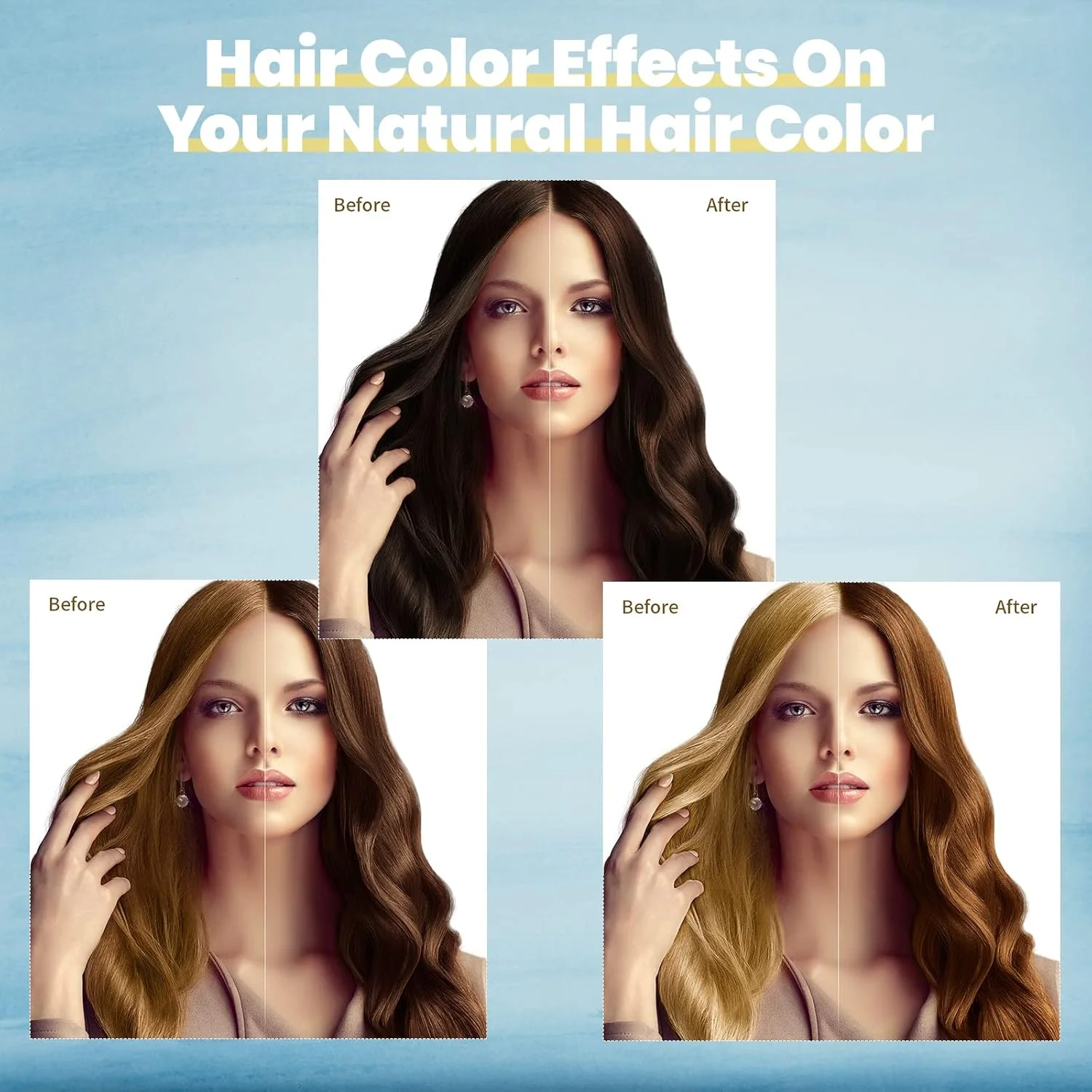 شامپو رنگ مو کایساسا - شامپو رنگ مو قهوه ای تیره برای موهای سفید، شامپو رنگ موی گیاهی فوری 3 در 1 حاوی عصاره جینسینگ برای آقایان و بانوان 500 میلی لیتر قهوه ای تیره