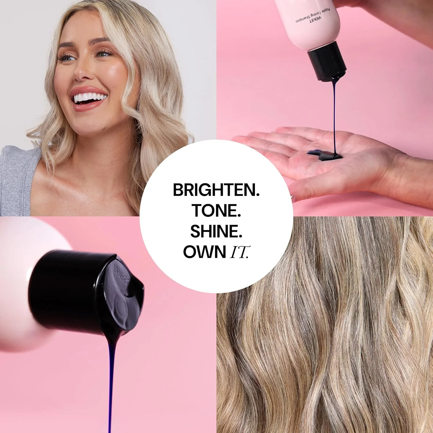 شامپو بنفش ضد زردی مو لنج هیر | احیا کننده رنگ مو | شامپو اصلاح کننده رنگ | از بین برنده ته رنگ زرد، نارنجی و مسی | شامپو محافظت از اشعه ماوراء بنفش | مناسب انواع مو شامپو بنفش ضد زردی مو لنج هیر | احیا کننده رنگ مو | شامپو اصلاح کننده رنگ | از بین برنده ته رنگ زرد، نارنجی و مسی | شامپو محافظت از اشعه ماوراء بنفش | مناسب انواع مو