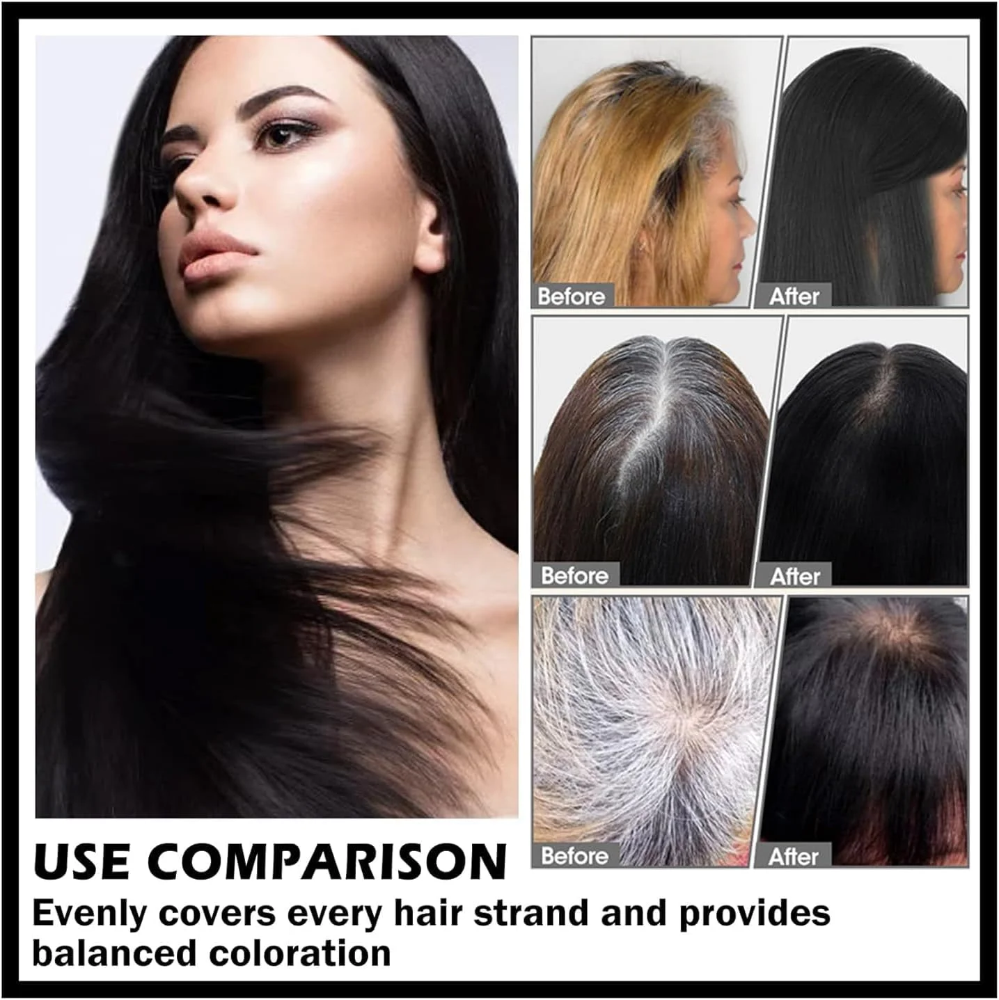 شامپو رنگ موی مشکی LBOYLOVE® 3 در 1، پوشش موهای خاکستری Meidu برای زنان و مردان، شامپو رنگ موی گیاهی طبیعی 500 میلی لیتر (مشکی طبیعی) شامپو رنگ موی مشکی LBOYLOVE® 3 در 1، پوشش موهای خاکستری Meidu برای زنان و مردان، شامپو رنگ موی گیاهی طبیعی 500 میلی لیتر (مشکی طبیعی)