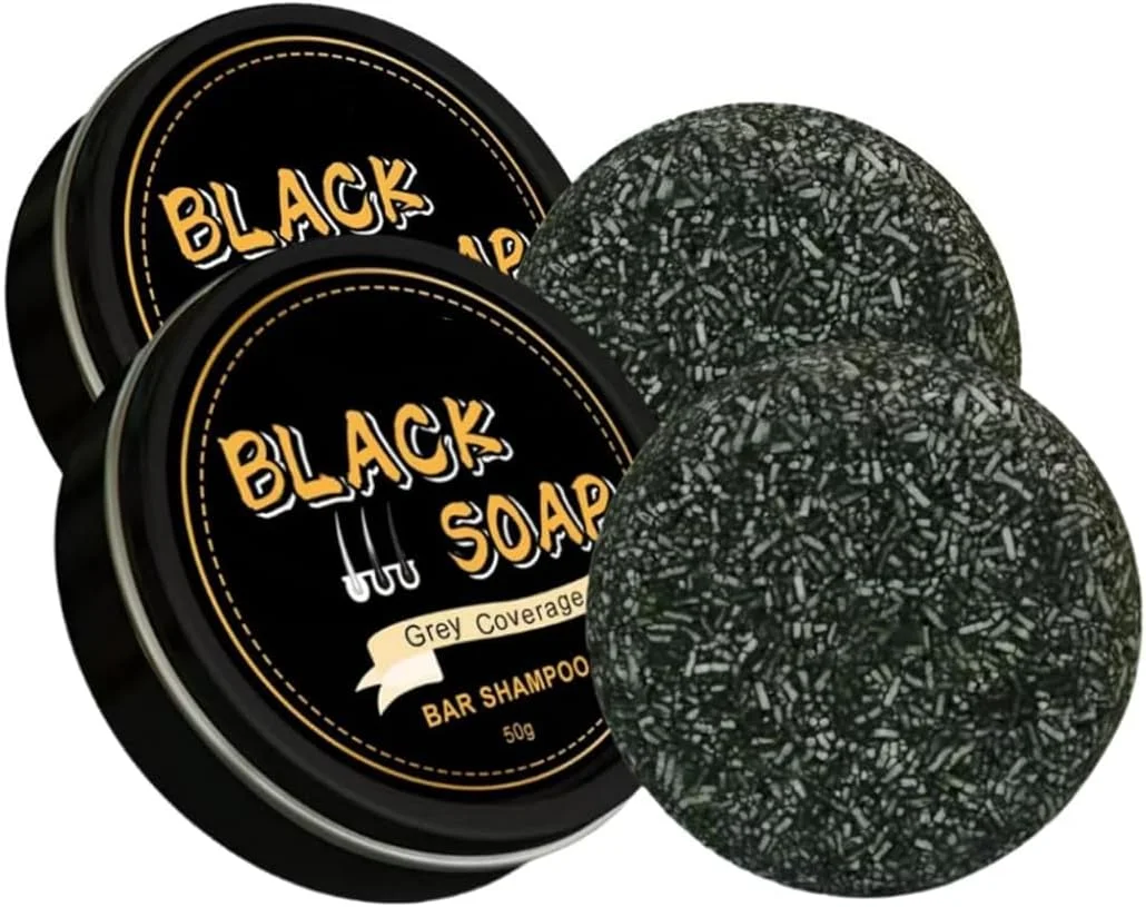 صابون شامپو برگرداننده موی خاکستری LBOYLOVE® بسته 2 عددی - صابون سیاه طبیعی برای پوشش موهای خاکستری - شامپو بار تیره کننده با جینسینگ و کنجد سیاه (وگان) - مرطوب کننده و مراقبت از پوست سر برای آقایان و بانوان صابون شامپو برگرداننده موی خاکستری LBOYLOVE® بسته 2 عددی - صابون سیاه طبیعی برای پوشش موهای خاکستری - شامپو بار تیره کننده با جینسینگ و کنجد سیاه (وگان) - مرطوب کننده و مراقبت از پوست سر برای آقایان و بانوان