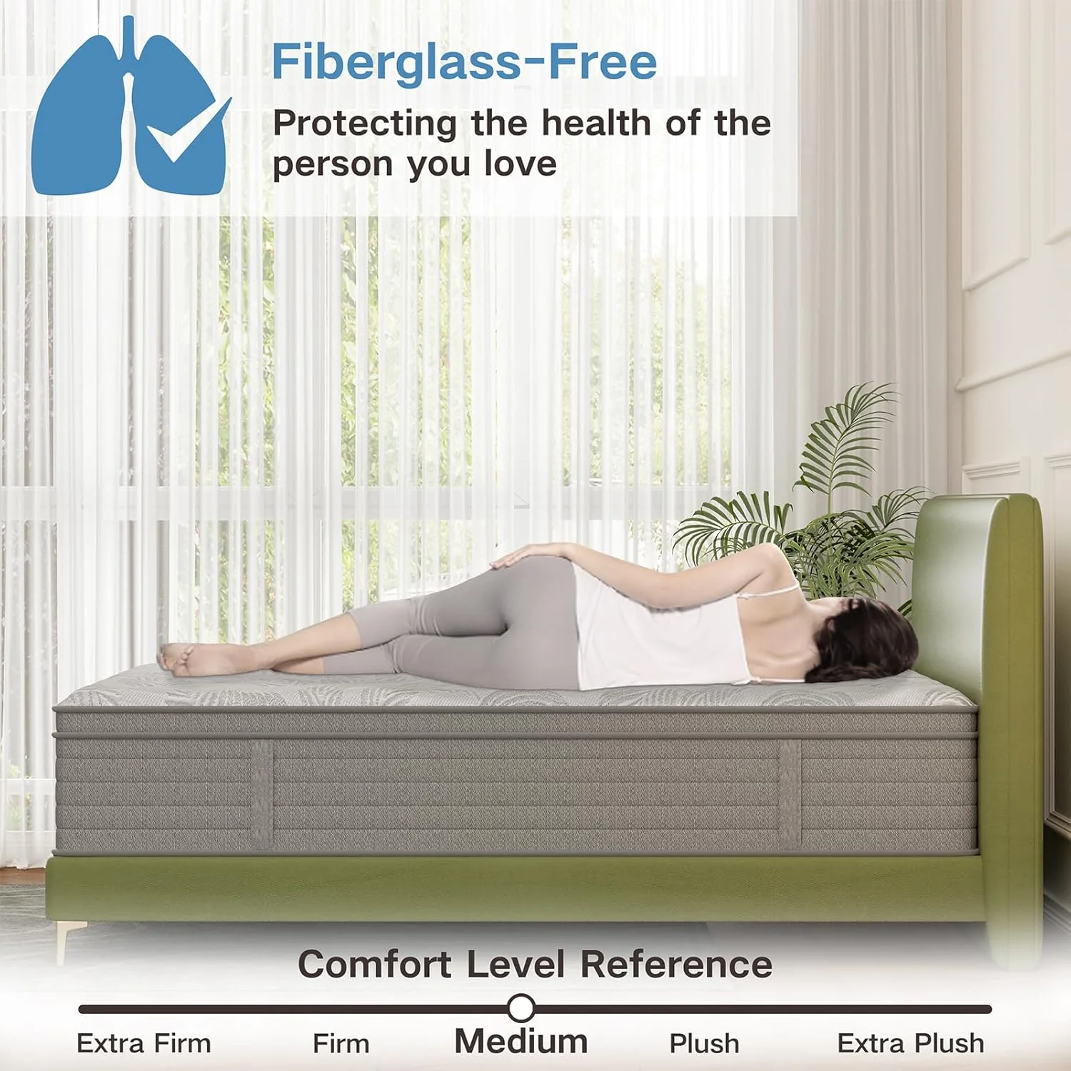 تشک سایز کینگ 35 سانتیمتری، تشکهای فوم حافظهدار هیبریدی در جعبه، فنرهای منفرد پاکتی برای جداسازی حرکت، تشک کینگ، درجه سفتی متوسط، پشتیبانی ارتقا یافته و تسکین فشار، دارای گواهینامه CertiPUR-US تشک سایز کینگ 35 سانتیمتری، تشکهای فوم حافظهدار هیبریدی در جعبه، فنرهای منفرد پاکتی برای جداسازی حرکت، تشک کینگ، درجه سفتی متوسط، پشتیبانی ارتقا یافته و تسکین فشار، دارای گواهینامه CertiPUR-US