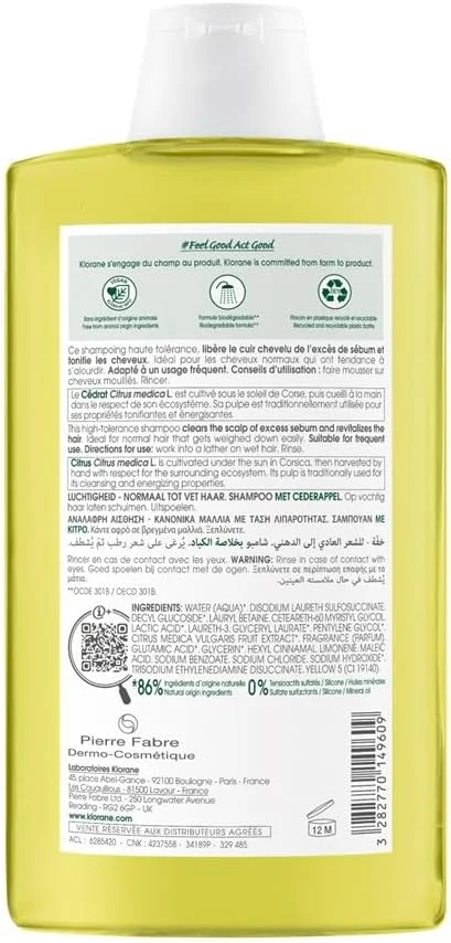 شامپو پالپ مرکبات کلوران APF-129 حجم 400 میلی لیتر شامپو پالپ مرکبات کلوران APF-129 حجم 400 میلی لیتر