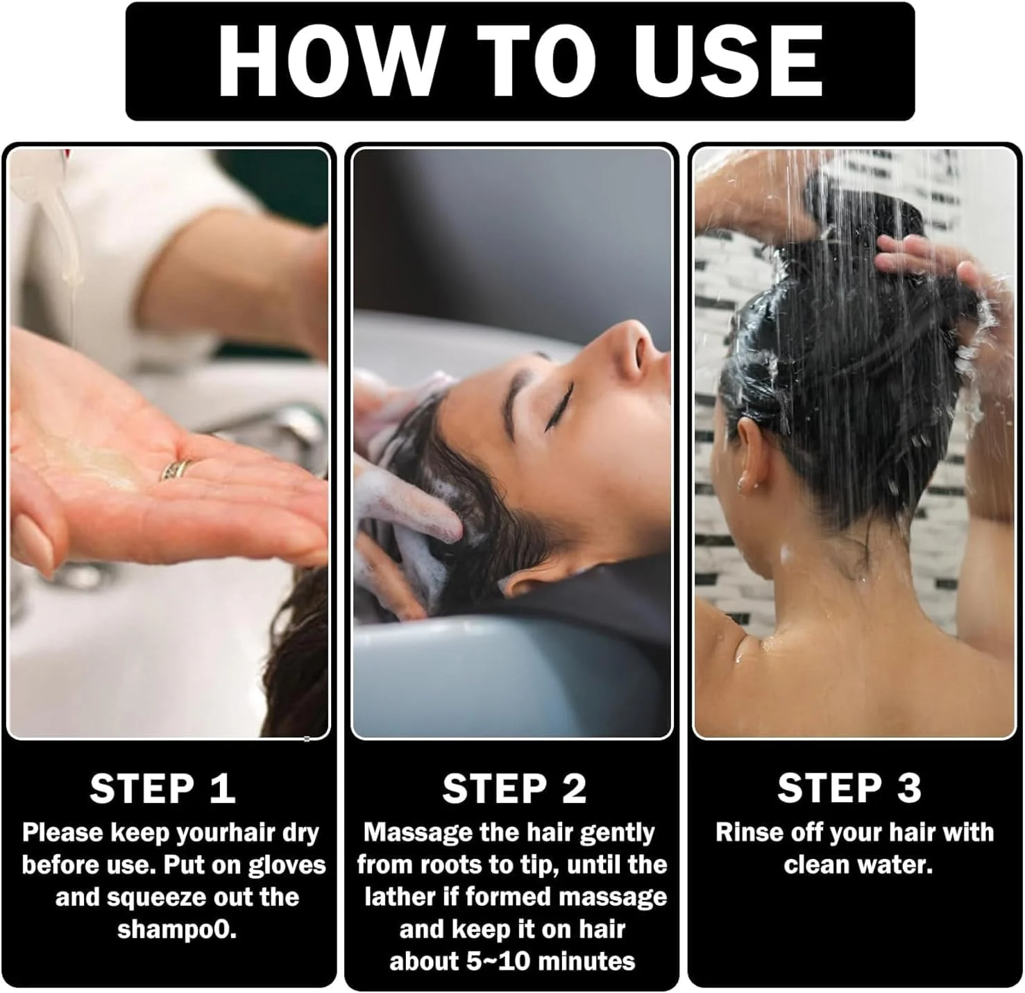 شامپو رنگ مو مشکی LBOYLOVE®، شامپو رنگ مو برای موهای سفید، شامپو 4 در 1، پوشش رنگ مو برای موهای سفید برای زنان و مردان، شامپو رنگ مو گیاهی طبیعی 500 میلی لیتر (قهوه ای تیره) شامپو رنگ مو مشکی LBOYLOVE®، شامپو رنگ مو برای موهای سفید، شامپو 4 در 1، پوشش رنگ مو برای موهای سفید برای زنان و مردان، شامپو رنگ مو گیاهی طبیعی 500 میلی لیتر (قهوه ای تیره)