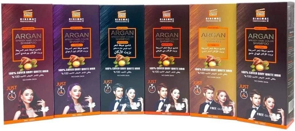 شامپو رنگ موی فوری آرگان نیترو کانادا (مشکی) شامپو رنگ موی فوری آرگان نیترو کانادا (مشکی)