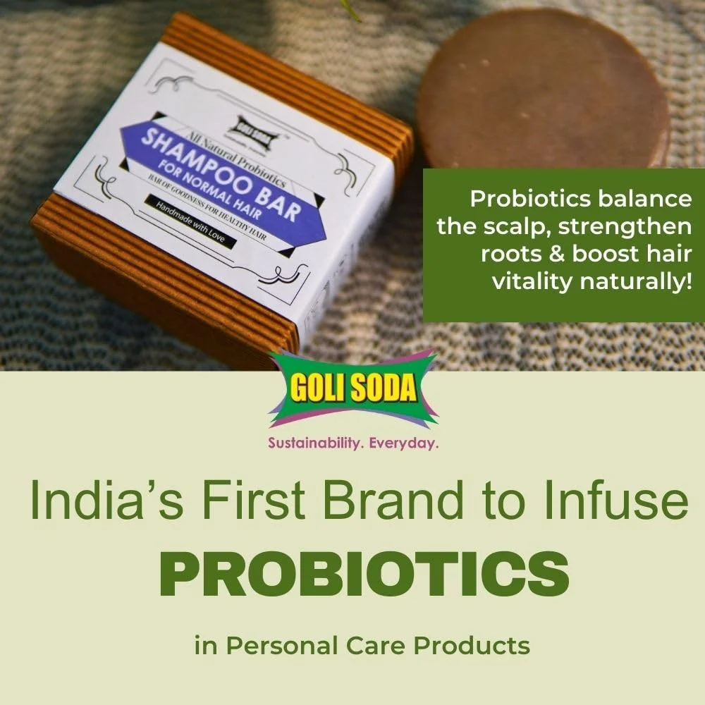 شامپو بار پروبیوتیک طبیعی گلی سودا برای موهای معمولی | بدون جنسیت | مناسب انواع رنگ مو | روغن جوجوبا | پودر گل بامیه | بدون روغن پالم | (بسته 3 عددی) - 90 گرم