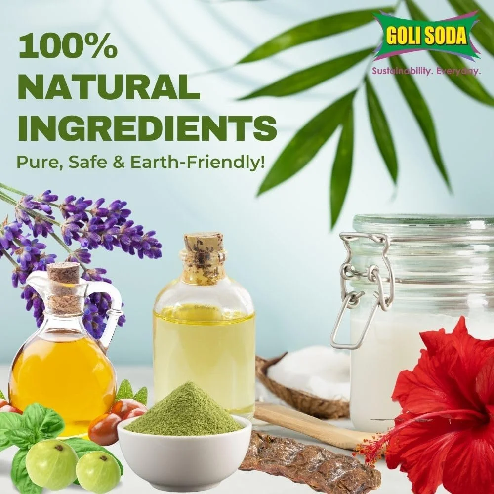 شامپو بار پروبیوتیک طبیعی گلی سودا برای موهای معمولی | بدون جنسیت | مناسب انواع رنگ مو | روغن جوجوبا | پودر گل بامیه | بدون روغن پالم | (بسته 3 عددی) - 90 گرم