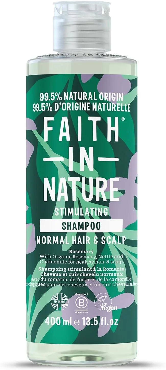 شامپو رزماری طبیعی Faith In Nature، متعادل کننده، وگان و بدون تست حیوانی، بدون SLS یا پارابن، برای موهای معمولی تا چرب، 400 میلی لیتر شامپو رزماری طبیعی Faith In Nature، متعادل کننده، وگان و بدون تست حیوانی، بدون SLS یا پارابن، برای موهای معمولی تا چرب، 400 میلی لیتر