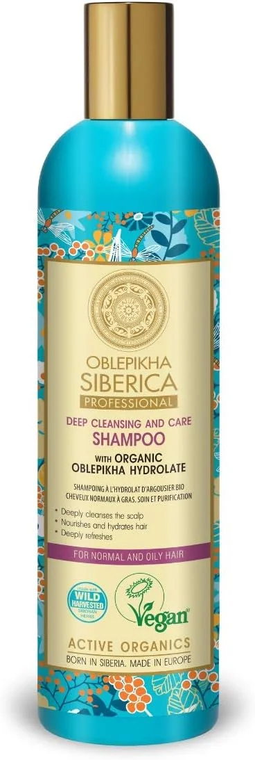 شامپو پاک کننده عمیق و مراقبتی موهای معمولی و چرب Natura Siberica Professional Oblepikha حاوی هیدرولات ابلیپخا ارگانیک، 400 میلی لیتر شامپو پاک کننده عمیق و مراقبتی موهای معمولی و چرب Natura Siberica Professional Oblepikha حاوی هیدرولات ابلیپخا ارگانیک، 400 میلی لیتر