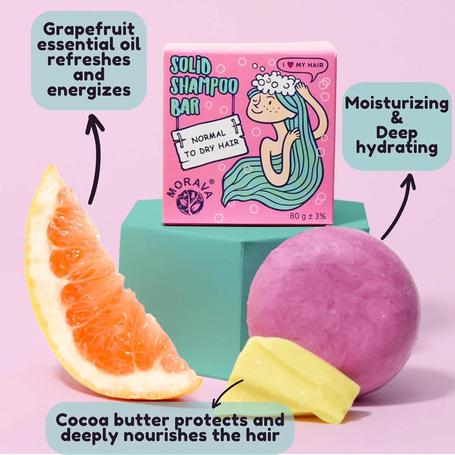 شامپو بار موراوا برای موهای خشک و وز، تقویت کننده و مغذی برای زنان و مردان، رایحه شیرین، بدون سولفات و صابون (مناسب موهای معمولی تا خشک) شامپو بار موراوا برای موهای خشک و وز، تقویت کننده و مغذی برای زنان و مردان، رایحه شیرین، بدون سولفات و صابون (مناسب موهای معمولی تا خشک)