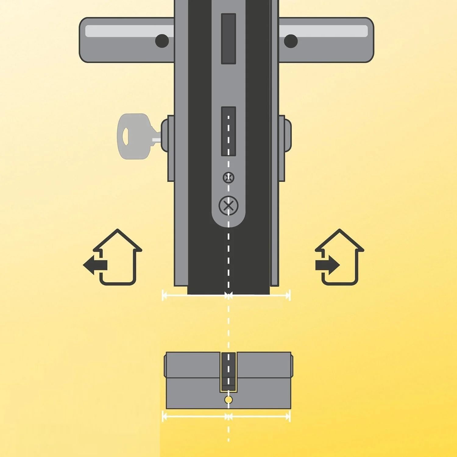 سیلندر قفل درب بیلا 70 میلی متر (35-35) با 5 کلید کامپیوتری ضد زنگ مناسب برای درب های چوبی و درب های آلومینیومی سیلندر قفل درب بیلا 70 میلی متر (35-35) با 5 کلید کامپیوتری ضد زنگ مناسب برای درب های چوبی و درب های آلومینیومی