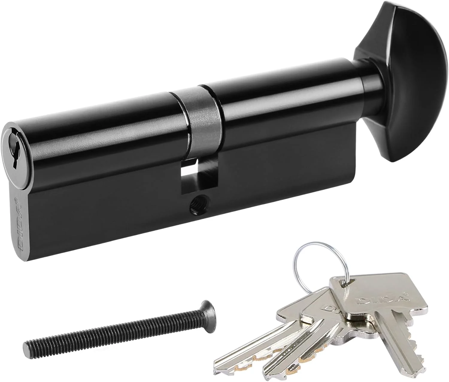 قفل سیلندر یورویی با شستی چرخشی دیدا 100 میلیمتری، قفل بشکهای UPVC 50T/50 به همراه 3 کلید، ضد ضربه، ضد سوراخکاری، ضد بازکردن قفل قفل سیلندر یورویی با شستی چرخشی دیدا 100 میلیمتری، قفل بشکهای UPVC 50T/50 به همراه 3 کلید، ضد ضربه، ضد سوراخکاری، ضد بازکردن قفل