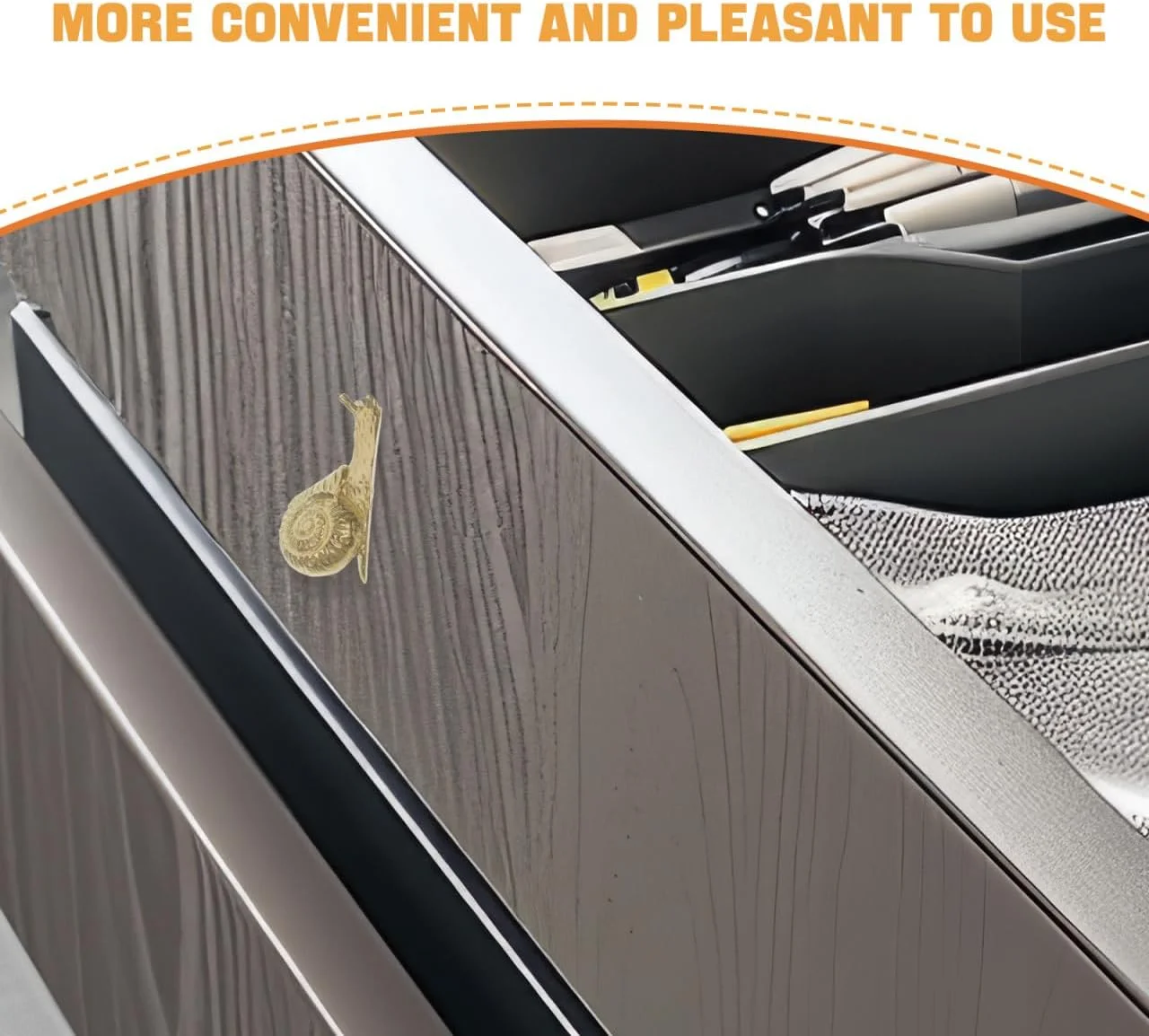 دستگیره درب طرح حیوانات DOITOOL، دستگیره کشو طلایی، دستگیره کابینت طرح حلزون کوچک، مناسب برای آشپزخانه، میز آرایش، درب کشویی - لوازم جانبی مبلمان