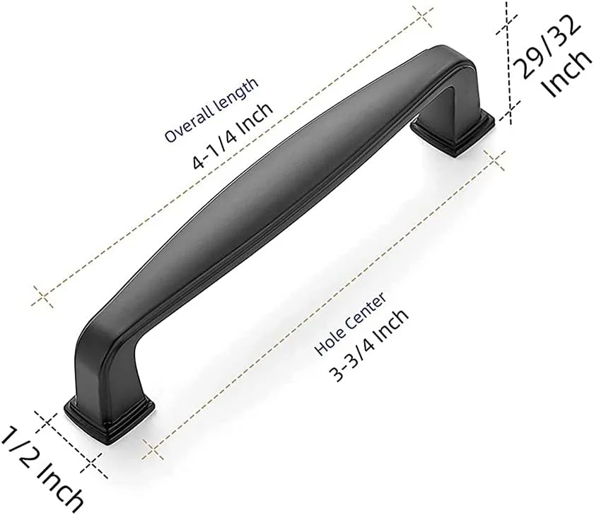 دستگیره کابینت ELECDON، بسته 2 عددی دستگیره کابینت آشپزخانه جامد، دستگیره های کشویی مات، دستگیره سخت افزاری کابینت آشپزخانه برای کابینت ها و کشوها (مشکی) دستگیره کابینت ELECDON، بسته 2 عددی دستگیره کابینت آشپزخانه جامد، دستگیره های کشویی مات، دستگیره سخت افزاری کابینت آشپزخانه برای کابینت ها و کشوها (مشکی)