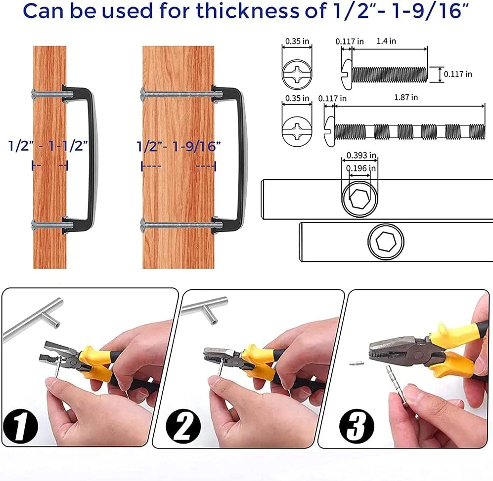 دستگیره کابینت ELECDON، بسته 2 عددی دستگیره کابینت آشپزخانه جامد، دستگیره های کشویی مات، دستگیره سخت افزاری کابینت آشپزخانه برای کابینت ها و کشوها (مشکی) دستگیره کابینت ELECDON، بسته 2 عددی دستگیره کابینت آشپزخانه جامد، دستگیره های کشویی مات، دستگیره سخت افزاری کابینت آشپزخانه برای کابینت ها و کشوها (مشکی)